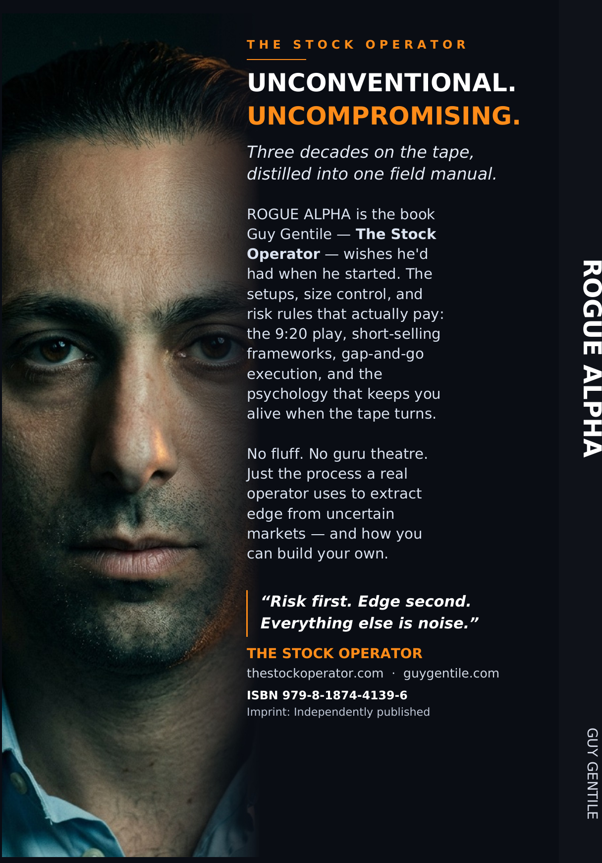 Rogue Alpha by Guy Gentile — back cover