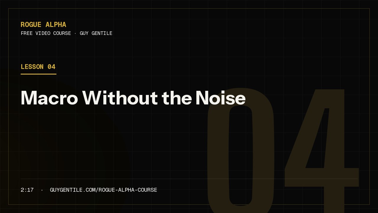 Lesson 4: Macro Without the Noise